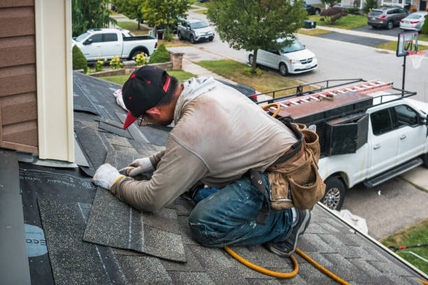 Professional Roof Repair technician working in Hesston, KS